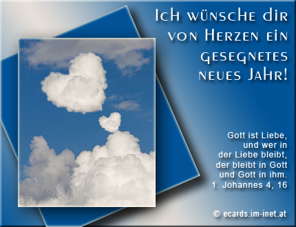 Christliche Ecards Neujahrsgruss